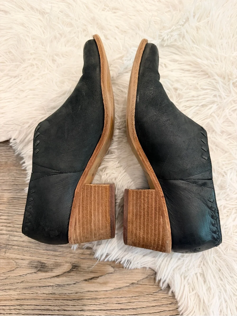 Caslon Julian Leather Booties Boots 8.5 Fall Winter